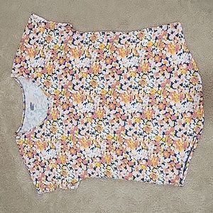 Floral Lands' End T-Shirt Size Medium